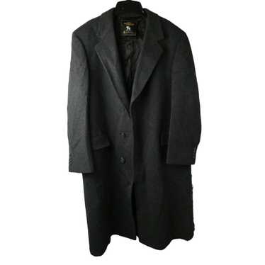 Hart Schaffner Marx Wool Over Coat deals Herringbone Black Brown Size 40R