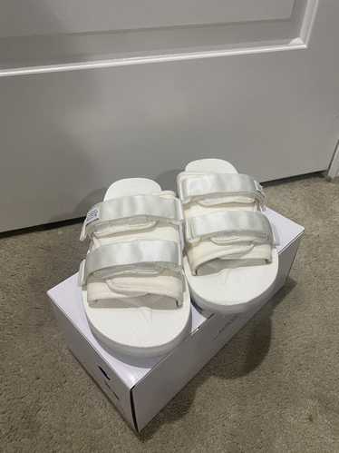 Suicoke White Moto-CAB Sandals