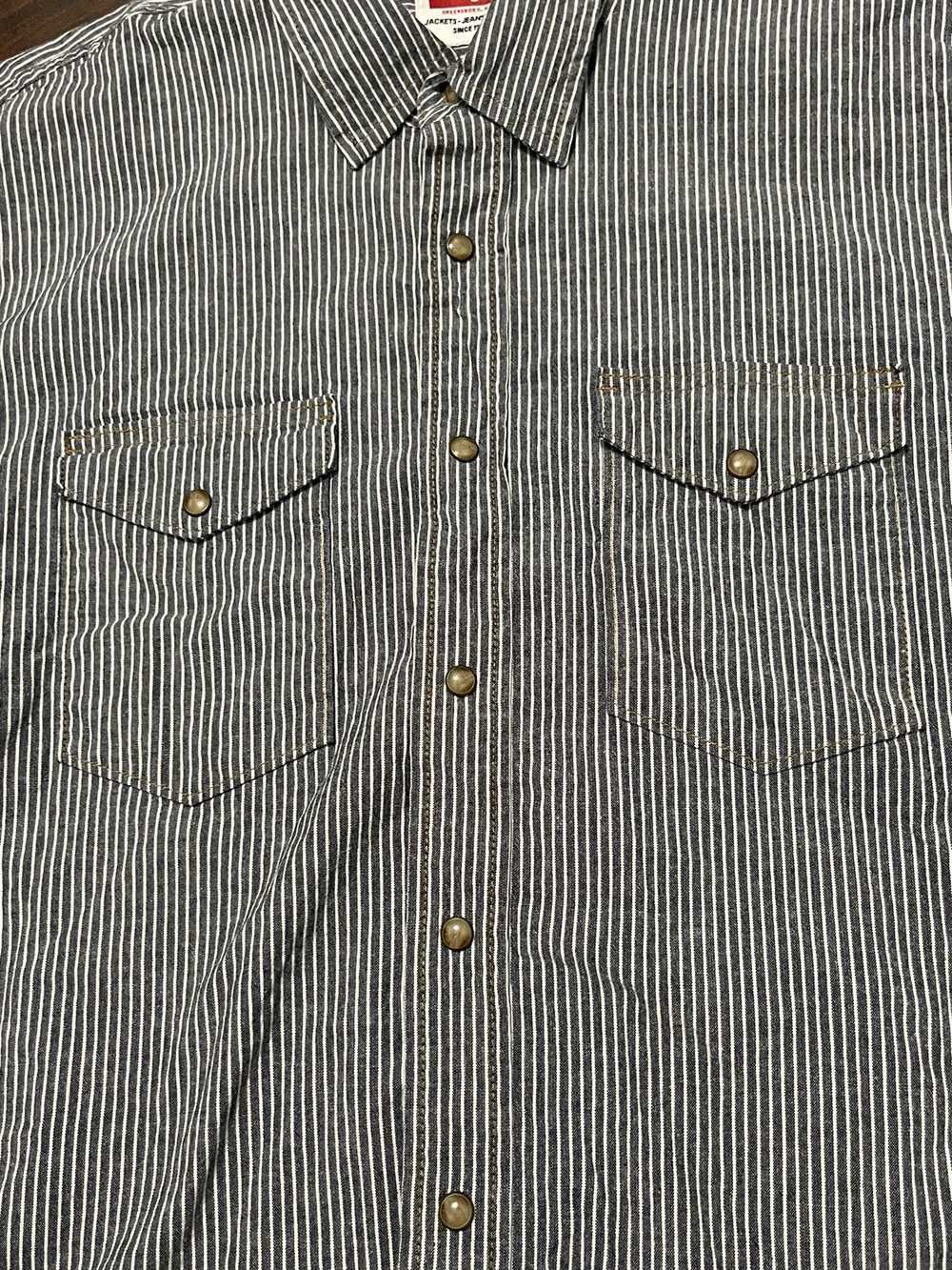 Wrangler Vintage Wrangler Shirt Striped Pearl Sna… - image 3