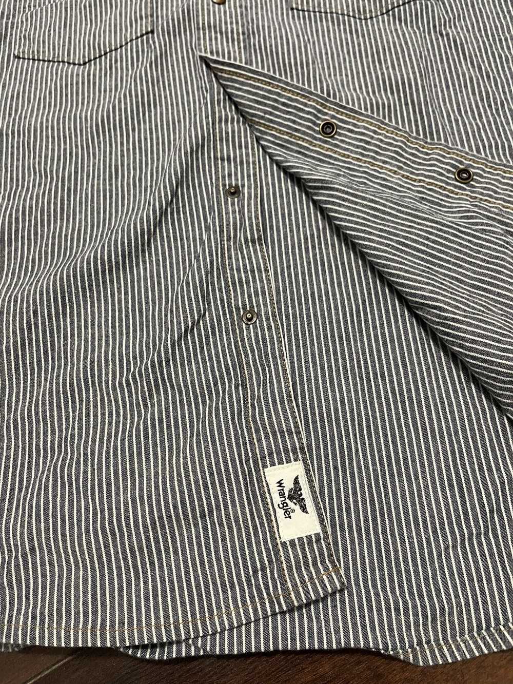 Wrangler Vintage Wrangler Shirt Striped Pearl Sna… - image 4