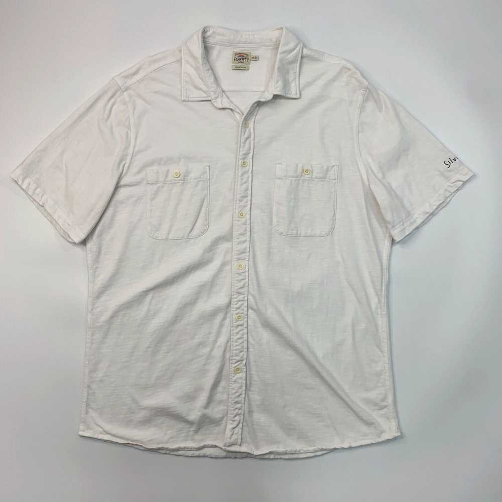 Faherty Faherty Button Up Shirt Mens XXL 2XL Whit… - image 2