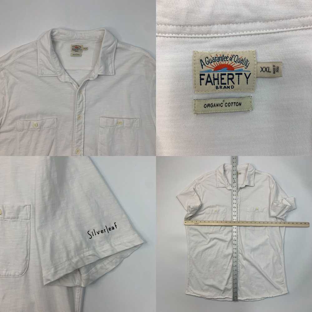 Faherty Faherty Button Up Shirt Mens XXL 2XL Whit… - image 4