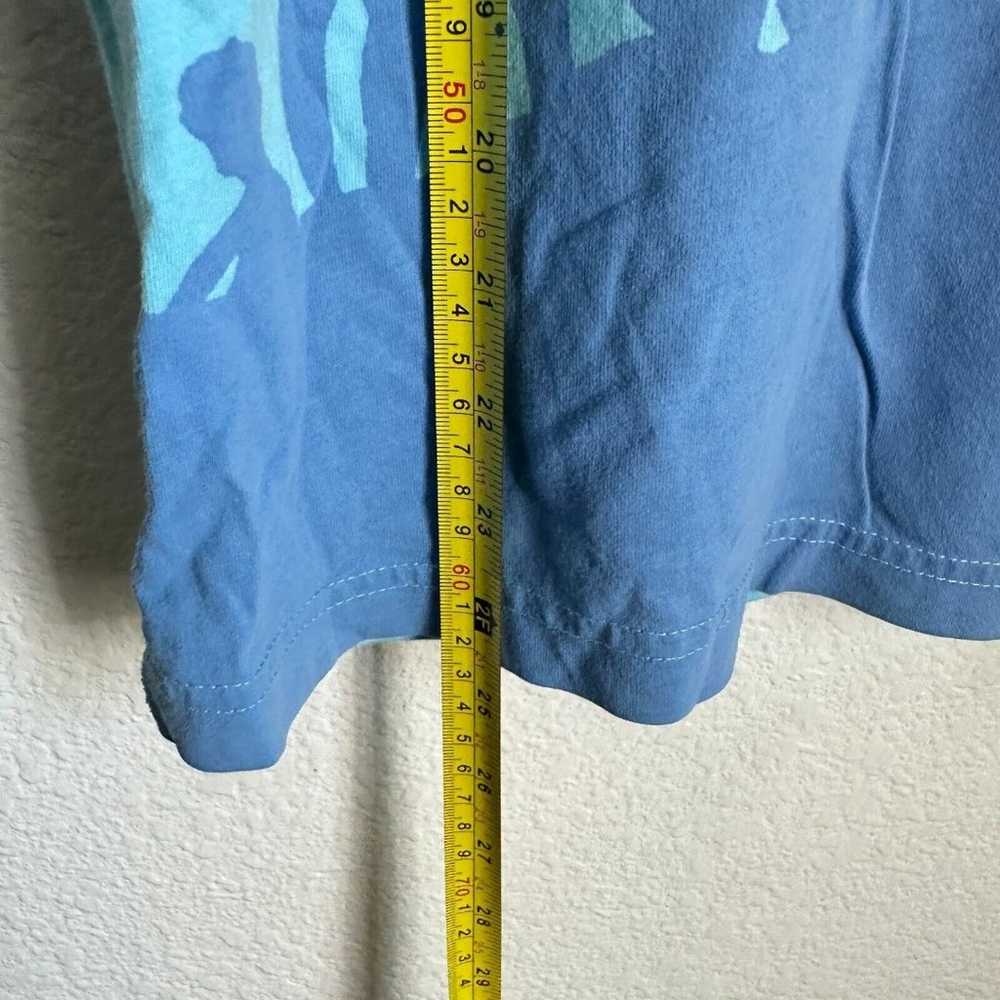Tommy Hilfiger Shirt Mens M Medium Blue Aqua H85 … - image 10