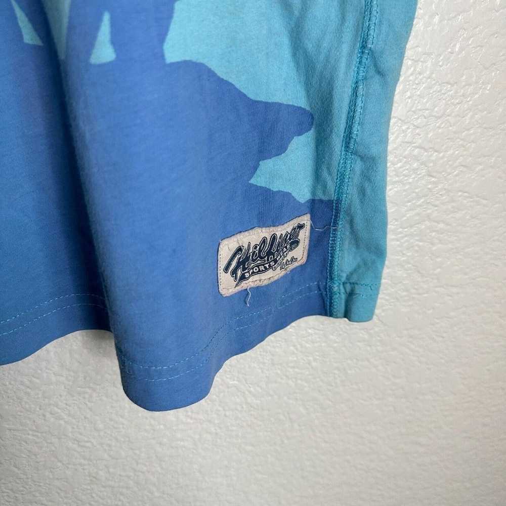 Tommy Hilfiger Shirt Mens M Medium Blue Aqua H85 … - image 5