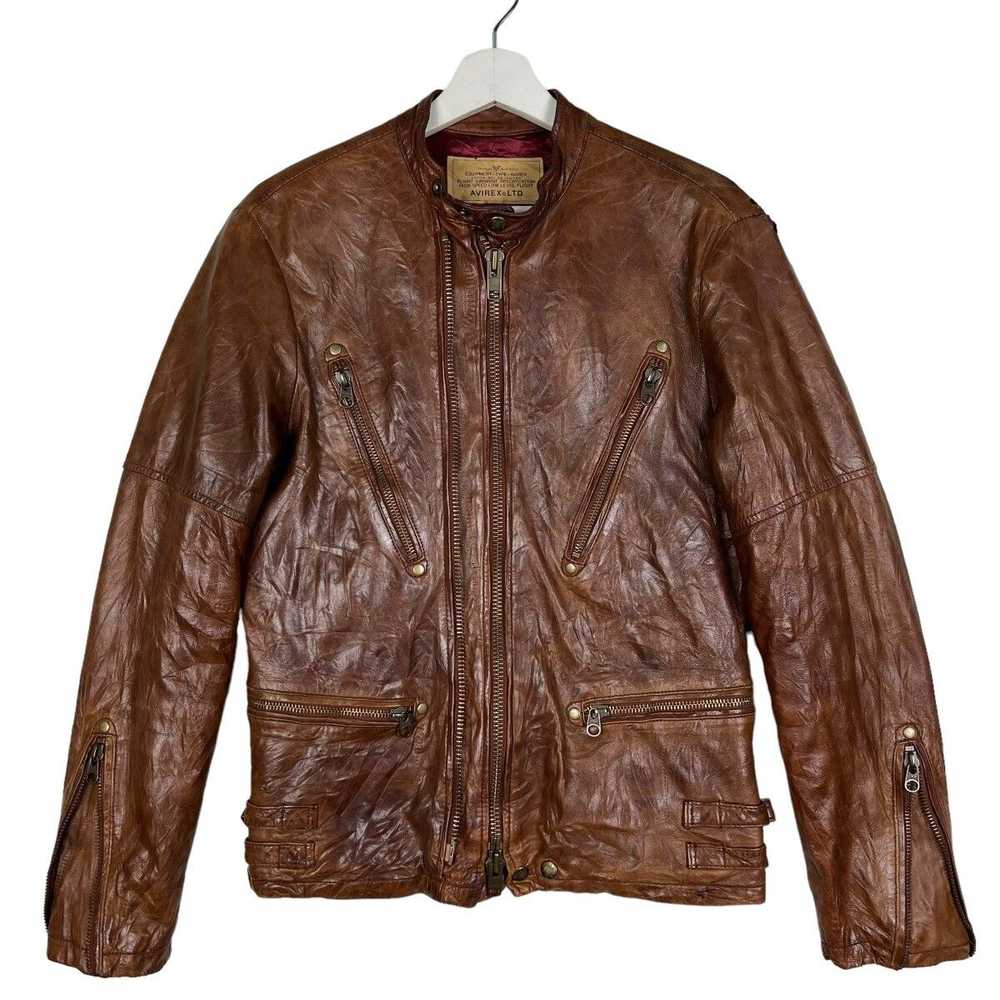 Avirex × Avirex Varsity Jacket × Leather Jacket �… - image 1