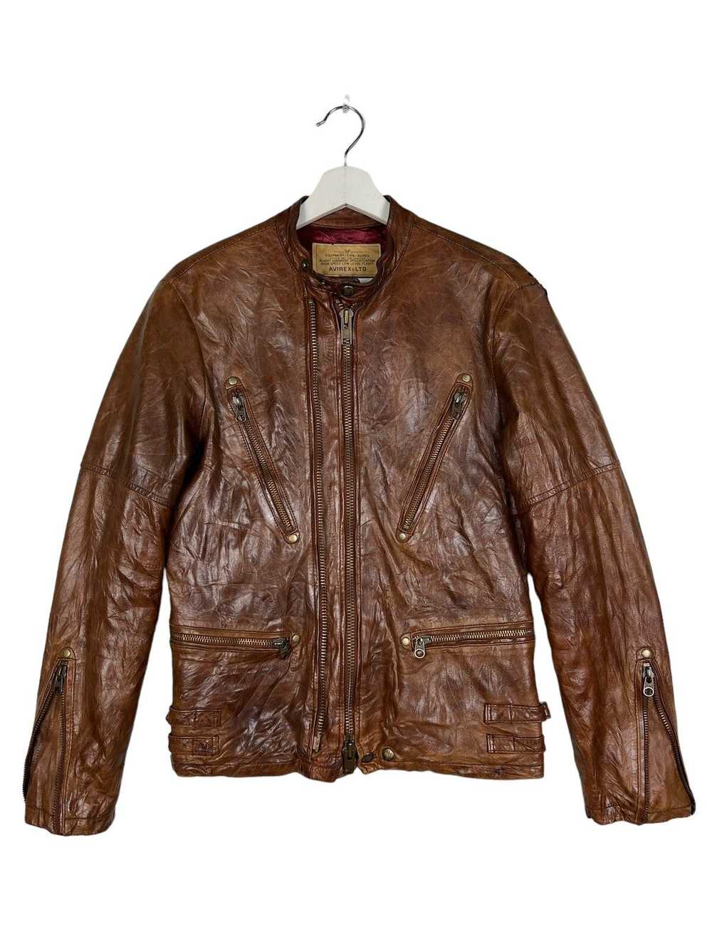 Avirex × Avirex Varsity Jacket × Leather Jacket �… - image 2