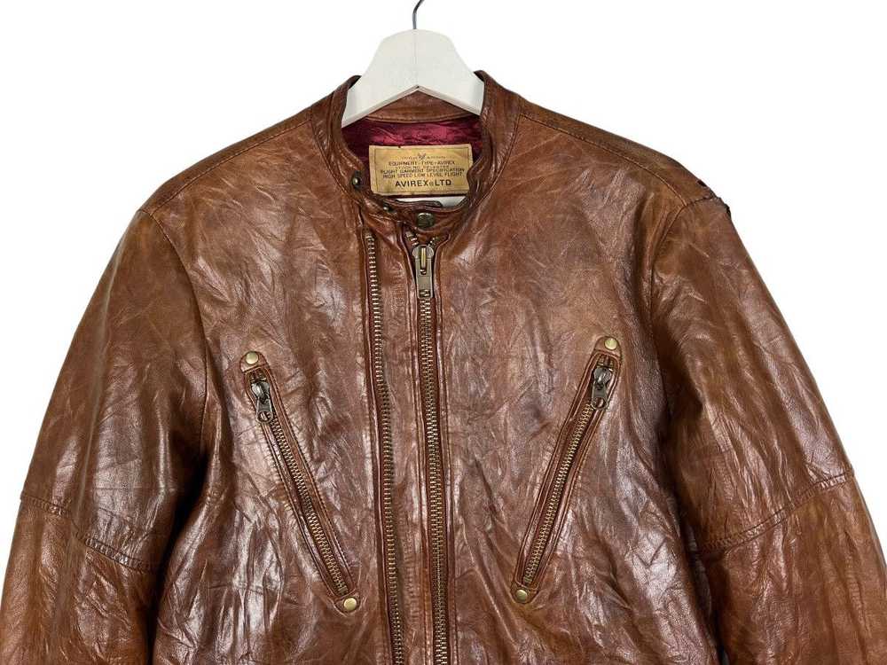 Avirex × Avirex Varsity Jacket × Leather Jacket �… - image 3