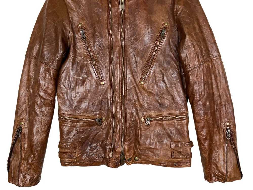 Avirex × Avirex Varsity Jacket × Leather Jacket �… - image 4