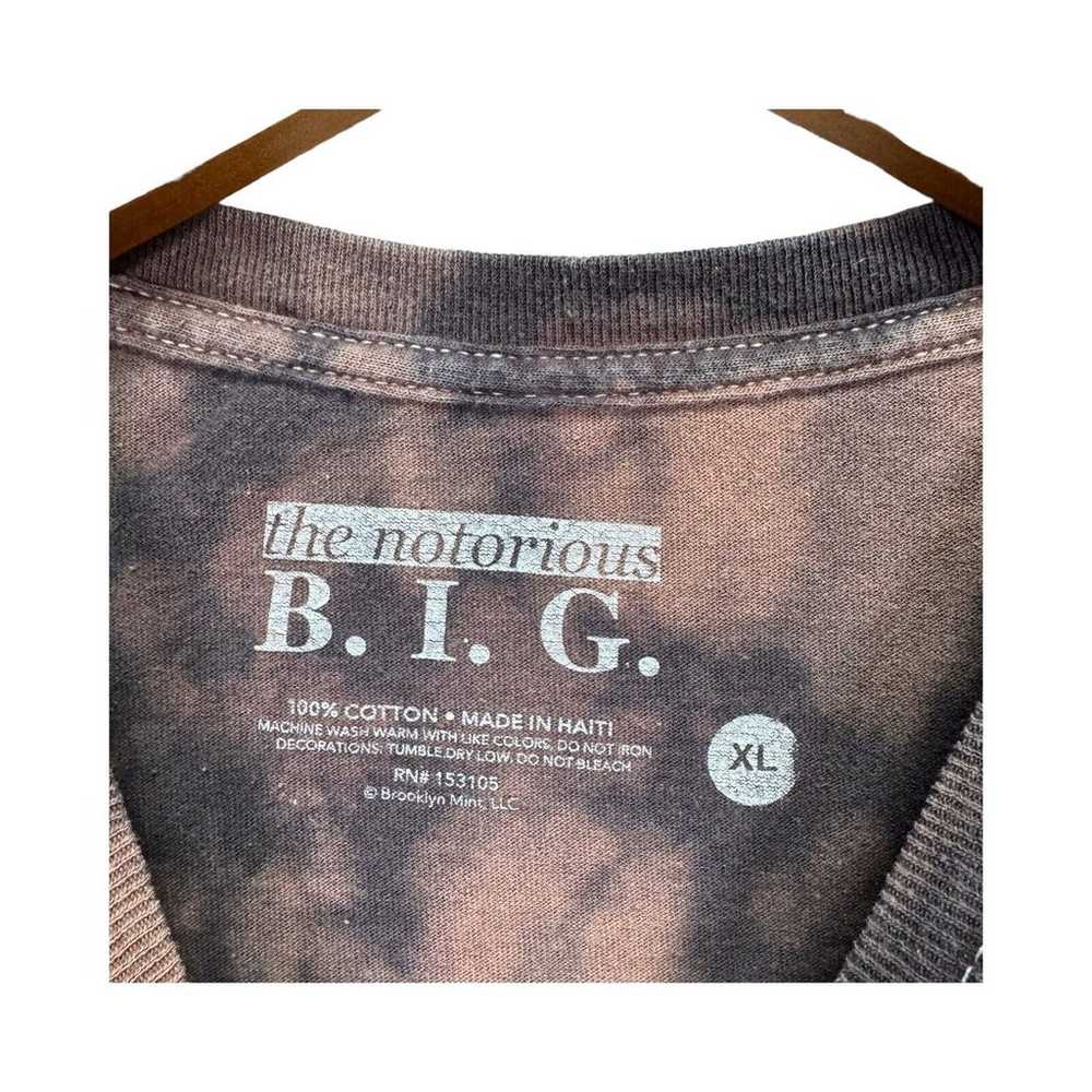 Biggie Smalls Brown Tie Dye Hip Hop Rap T Shirt T… - image 4