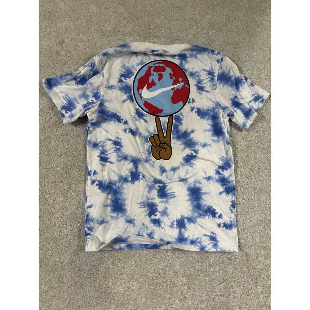 NIKE ‘World Peace’ Tye Dye Vintage Shirt 100% Cot… - image 4