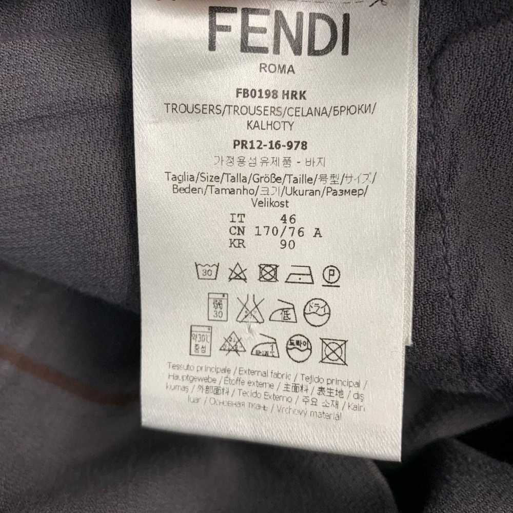 Fendi Grey Charcoal Cotton Blend Flat Front Casua… - image 11