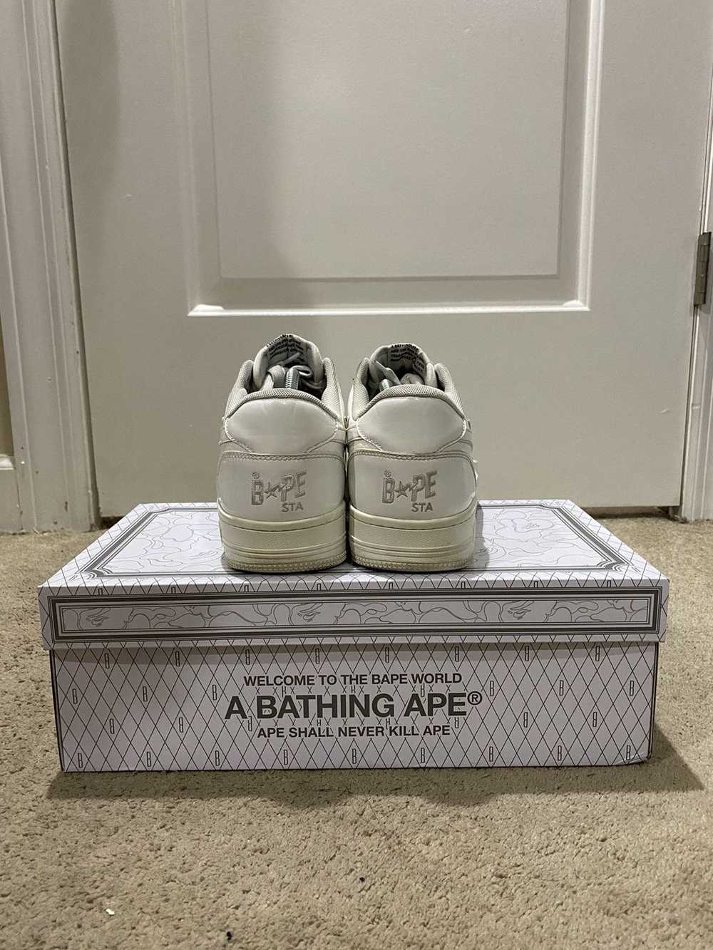 Bape A Bathing Ape Bape Sta Low Patent White - image 5