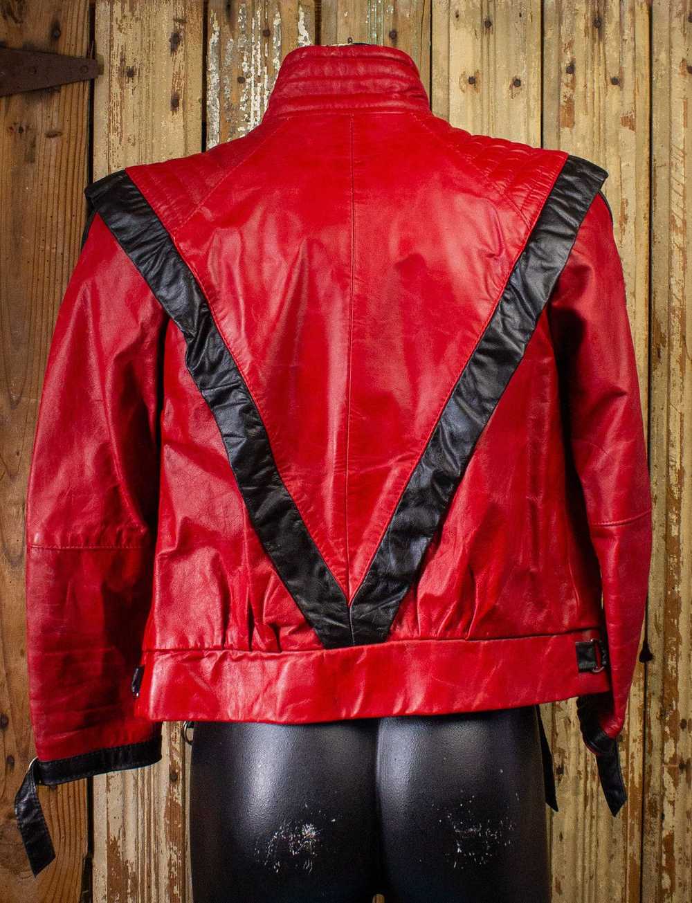 Vintage Vintage J. Palo Red Leather Jacket Croppe… - image 2