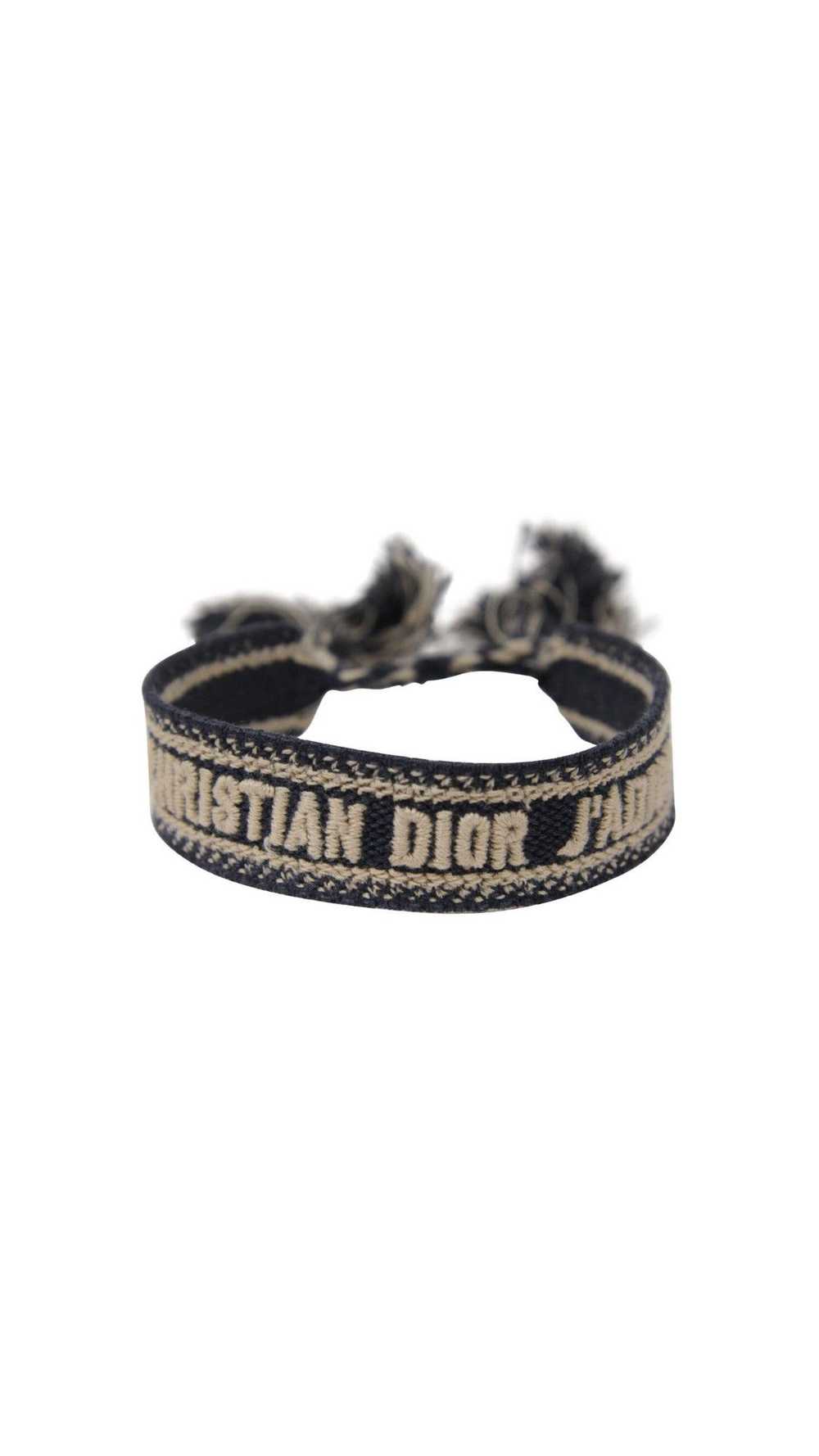 Dior Woven Cotton J'Adior Friendship Bracelet Navy - image 1