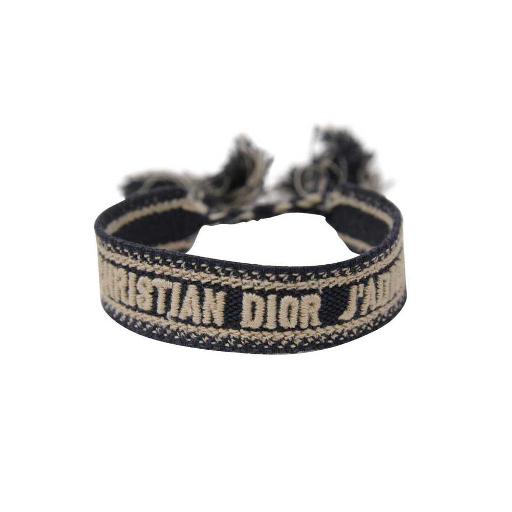Dior Woven Cotton J'Adior Friendship Bracelet Navy - image 5