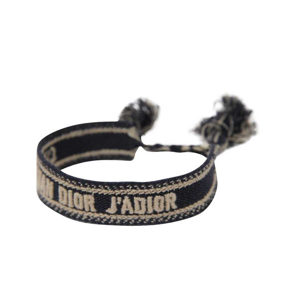 Dior Woven Cotton J'Adior Friendship Bracelet Navy - image 7