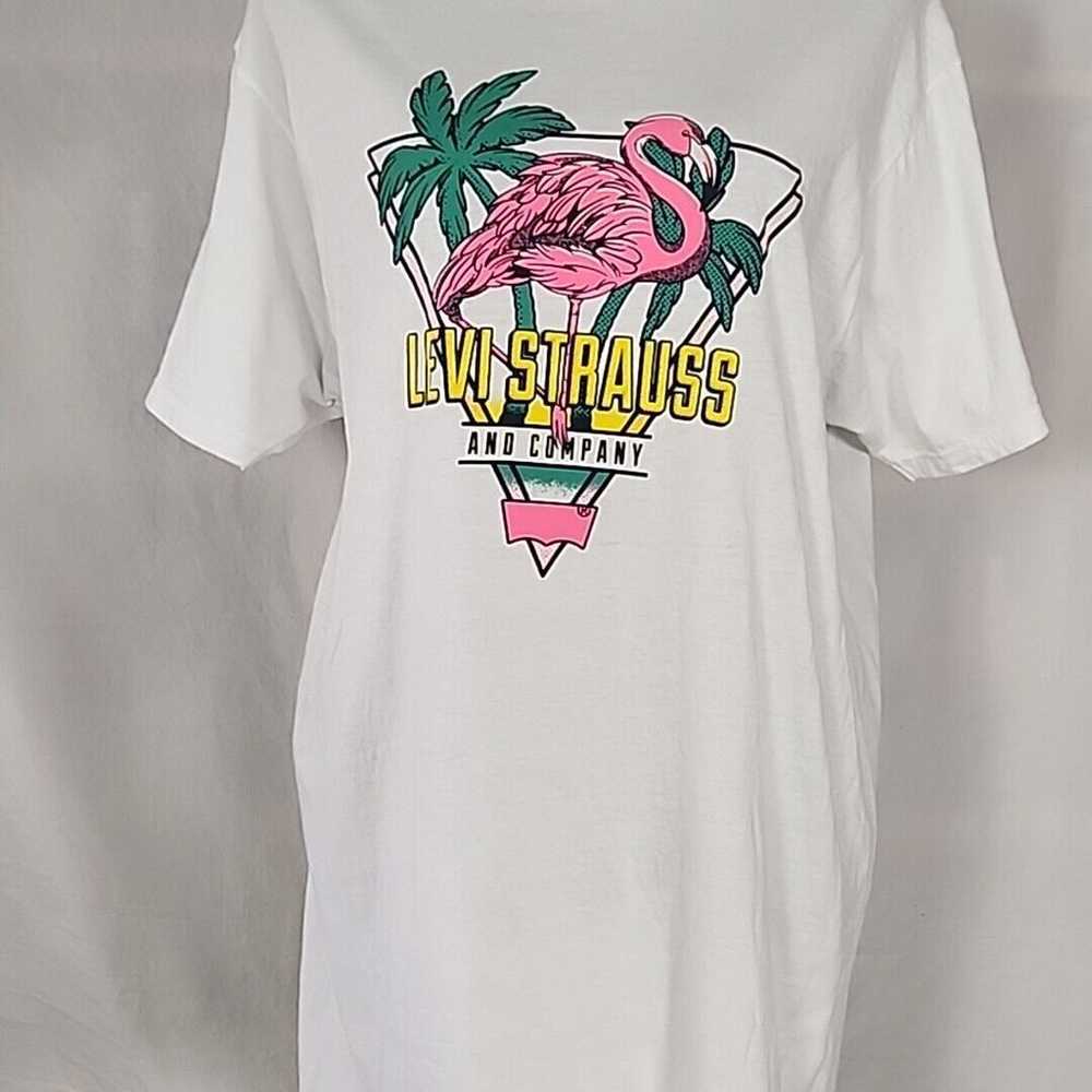 LEVI STRAUSS AND Co. Retro Pink Flamingo Large Wh… - image 1