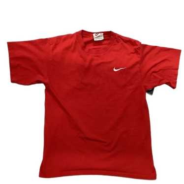 90s Nike tonal red swoosh tee - image 1