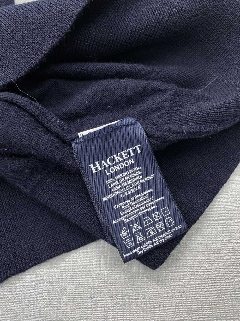 Hackett Hackett London Italian Yarn Henley Wool S… - image 5