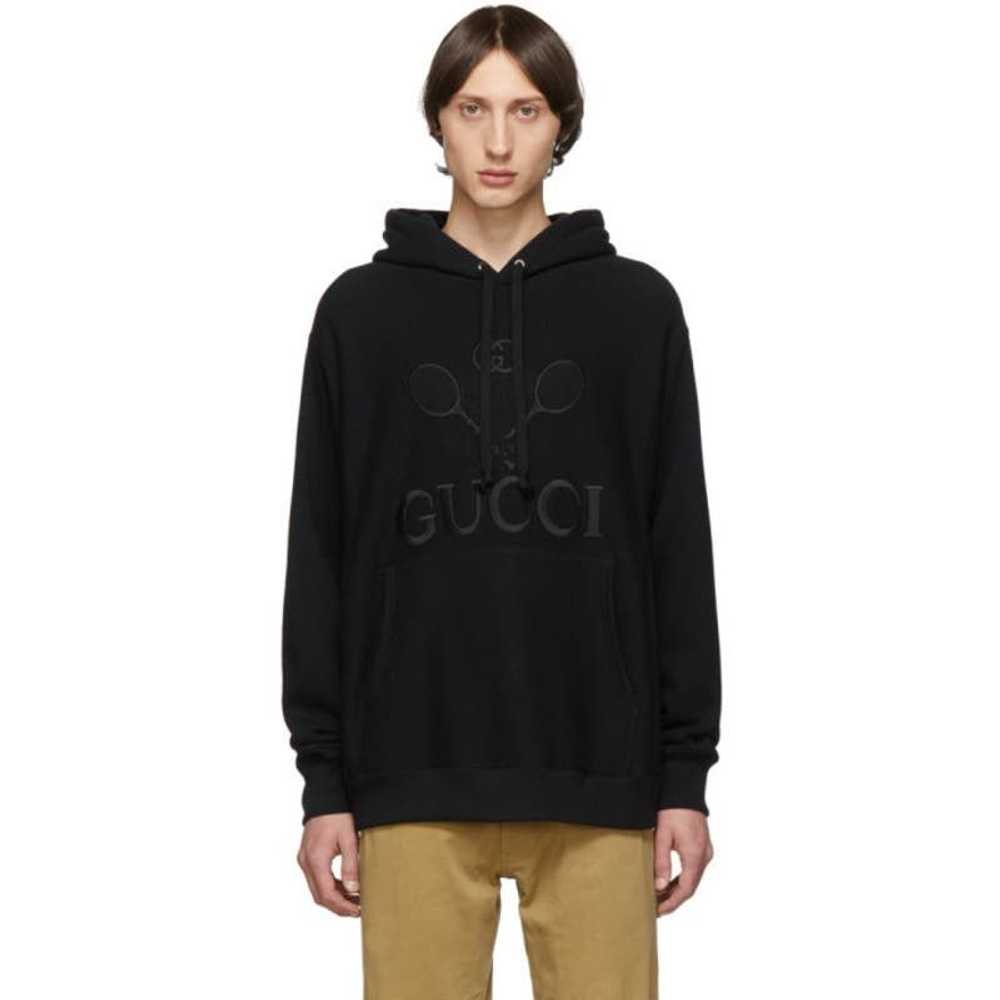 Gucci 🔴 Gucci Tennis Hoodie - Black French Terry… - image 10