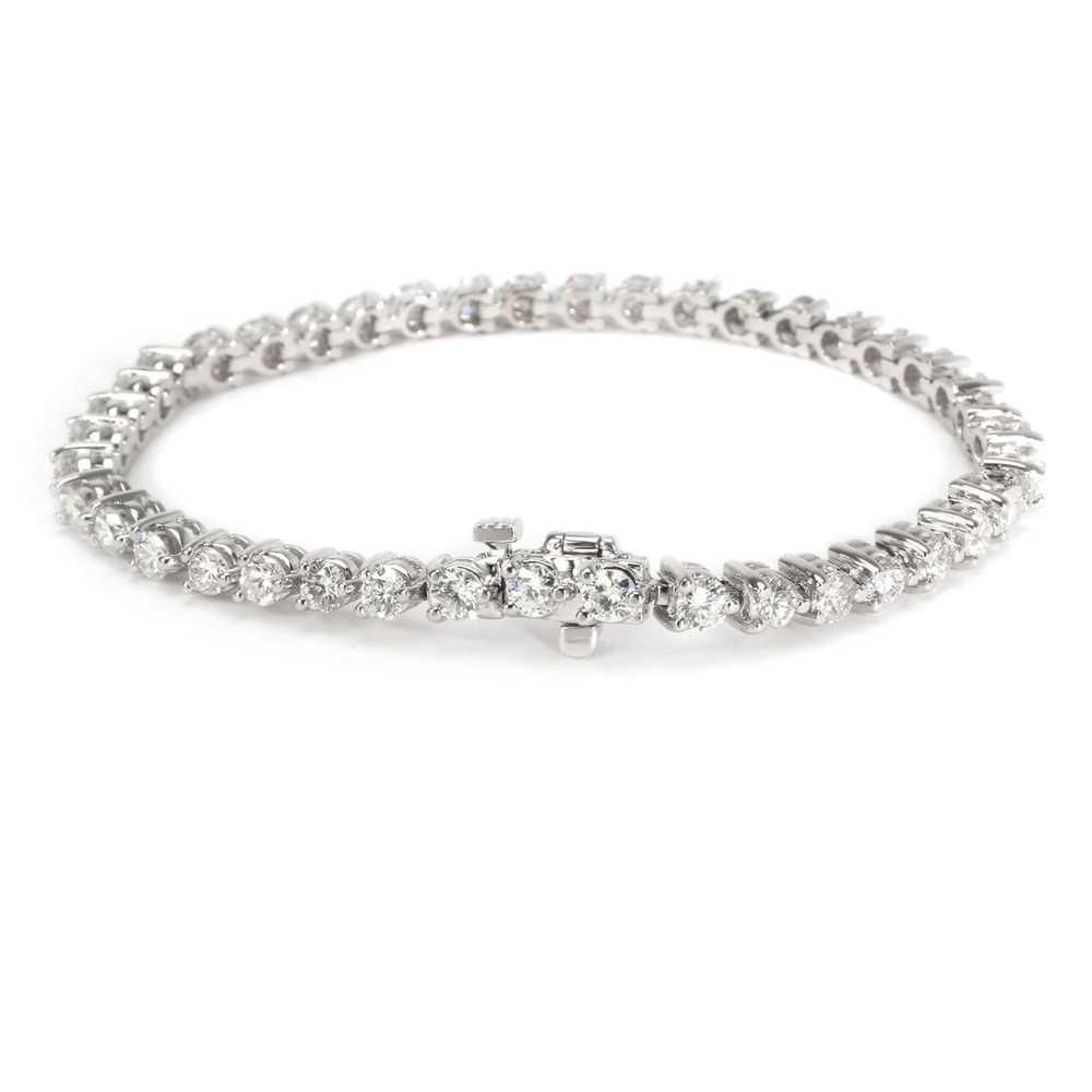 Bvlgari Three Prong Diamond Tennis Bracelet in 14… - image 2