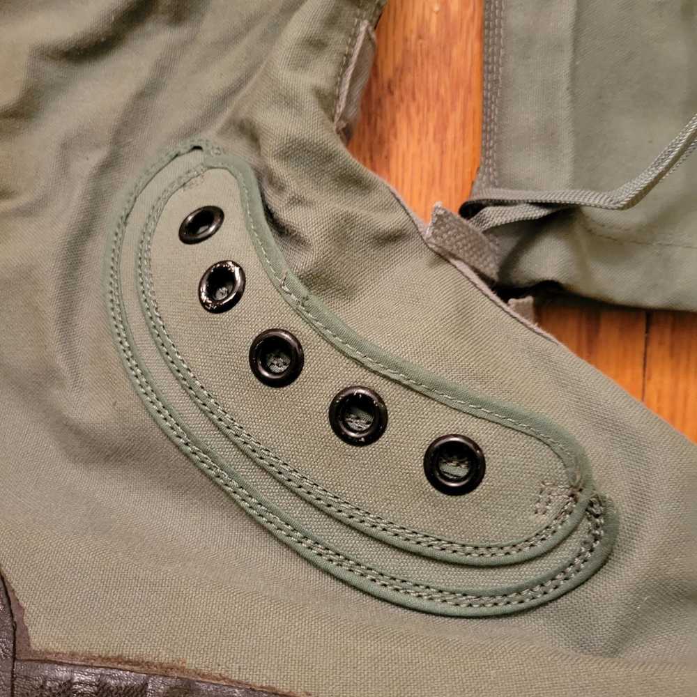Military Mens XL Green Tall Canvas Military Comba… - image 11