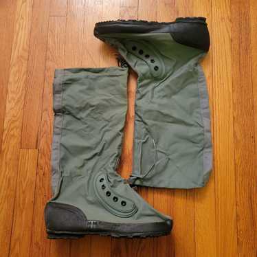 Military Mens XL Green Tall Canvas Military Comba… - image 1