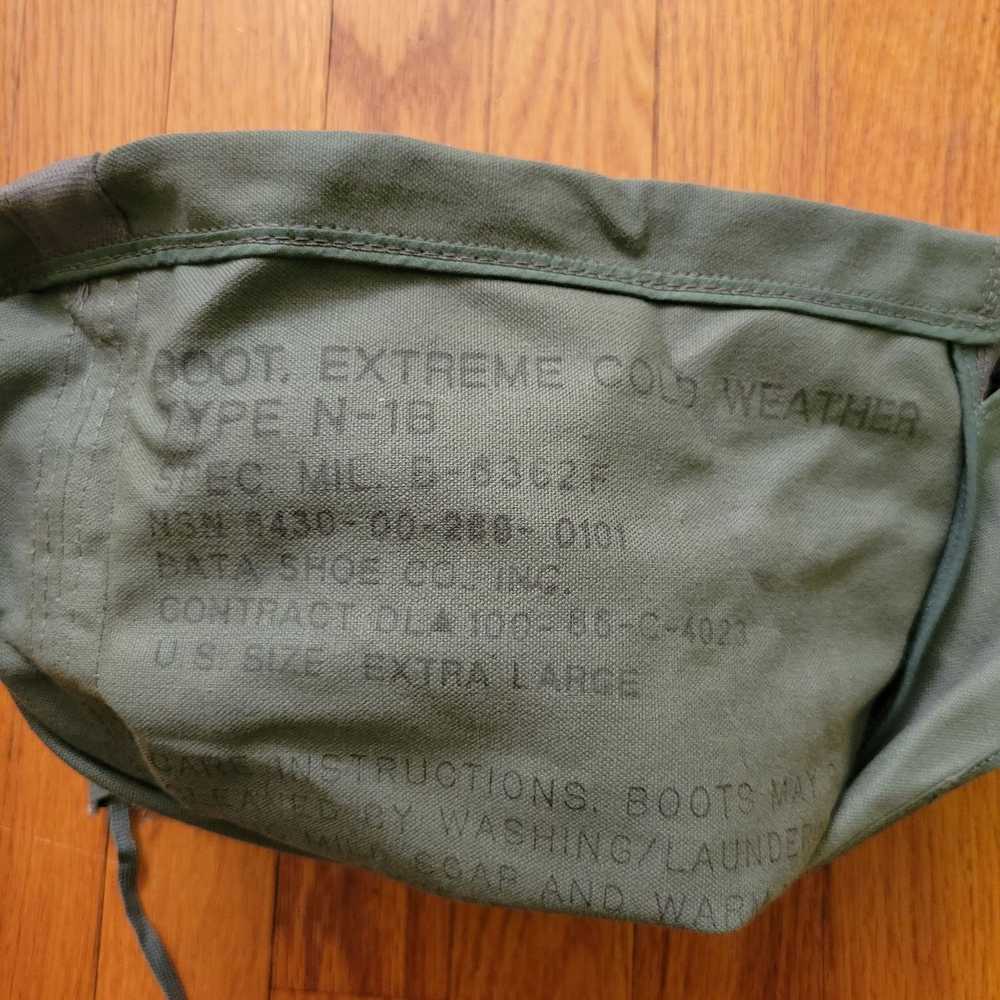 Military Mens XL Green Tall Canvas Military Comba… - image 5