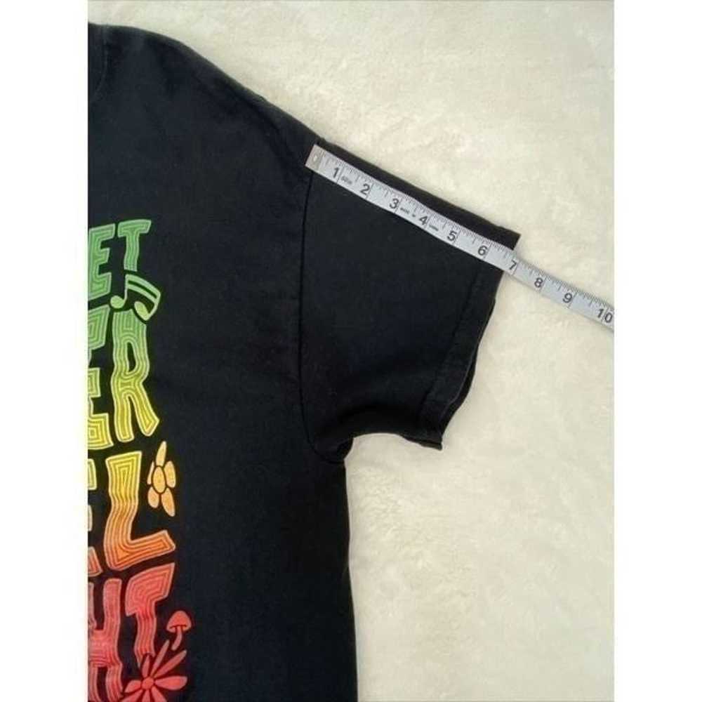 Mens Graphic T Shirt Black Size Large Rainbow Gro… - image 5