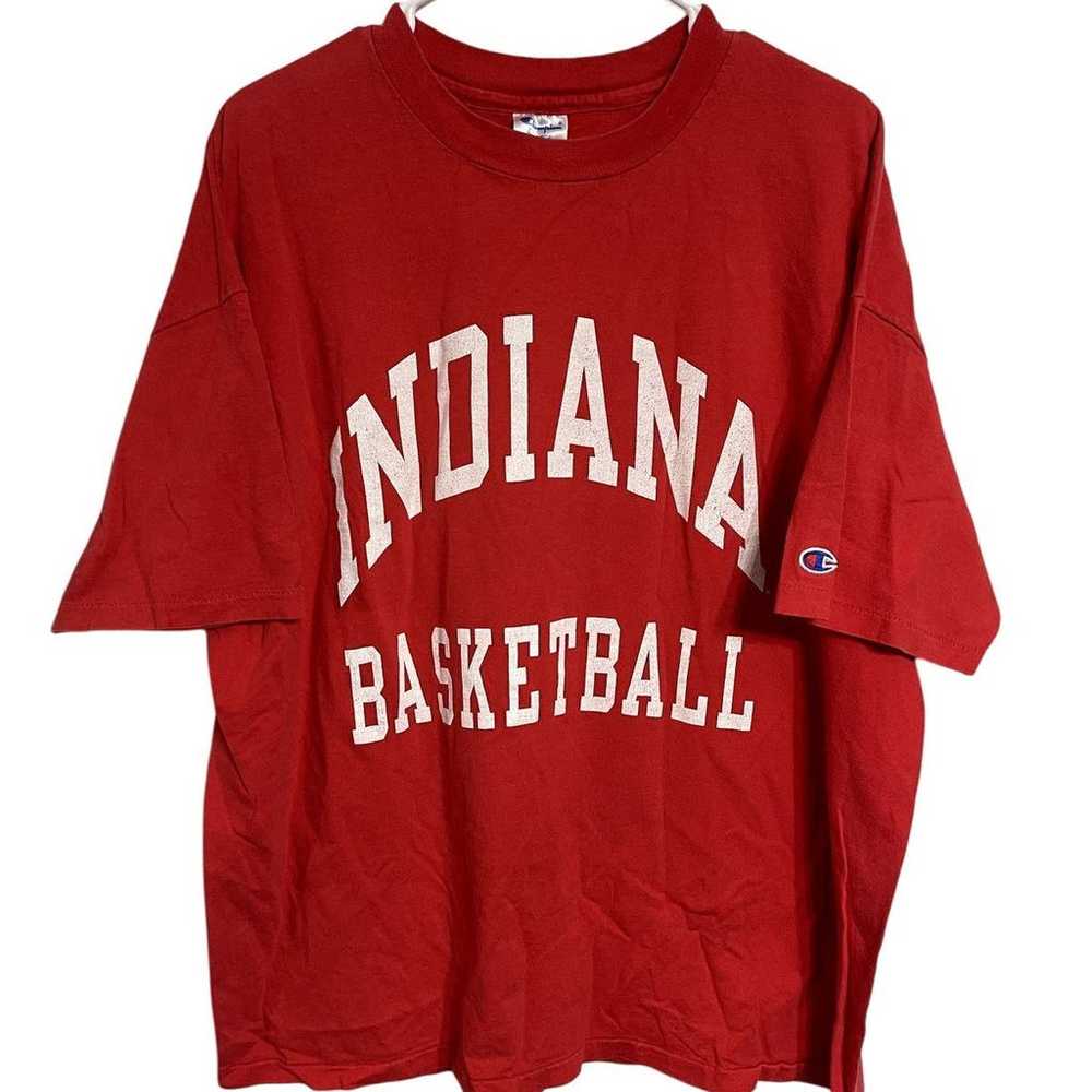 Vintage Single Stitch Indiana Hoosiers Basketball… - image 1