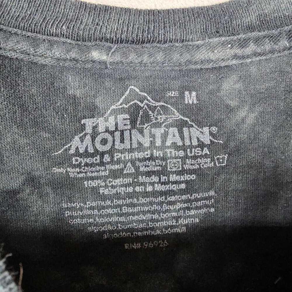 The Mountain Mens Medium Wolf Print Green Tie-dye… - image 2