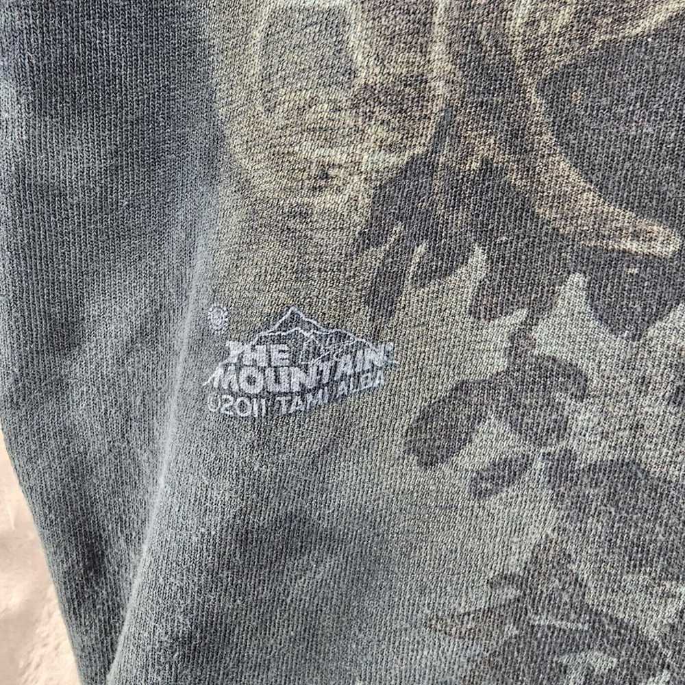 The Mountain Mens Medium Wolf Print Green Tie-dye… - image 3