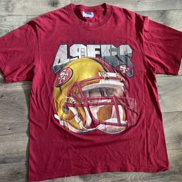 Vintage San Francisco 49ers T-Shirt Big Helmet 19… - image 1