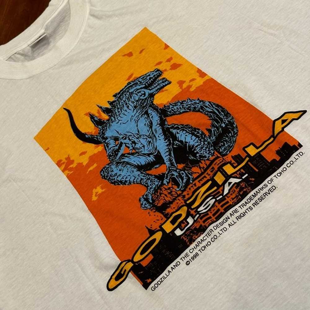 NOS Vintage 1998 Godzilla T-Shirt Anime Kaiju Mov… - image 2