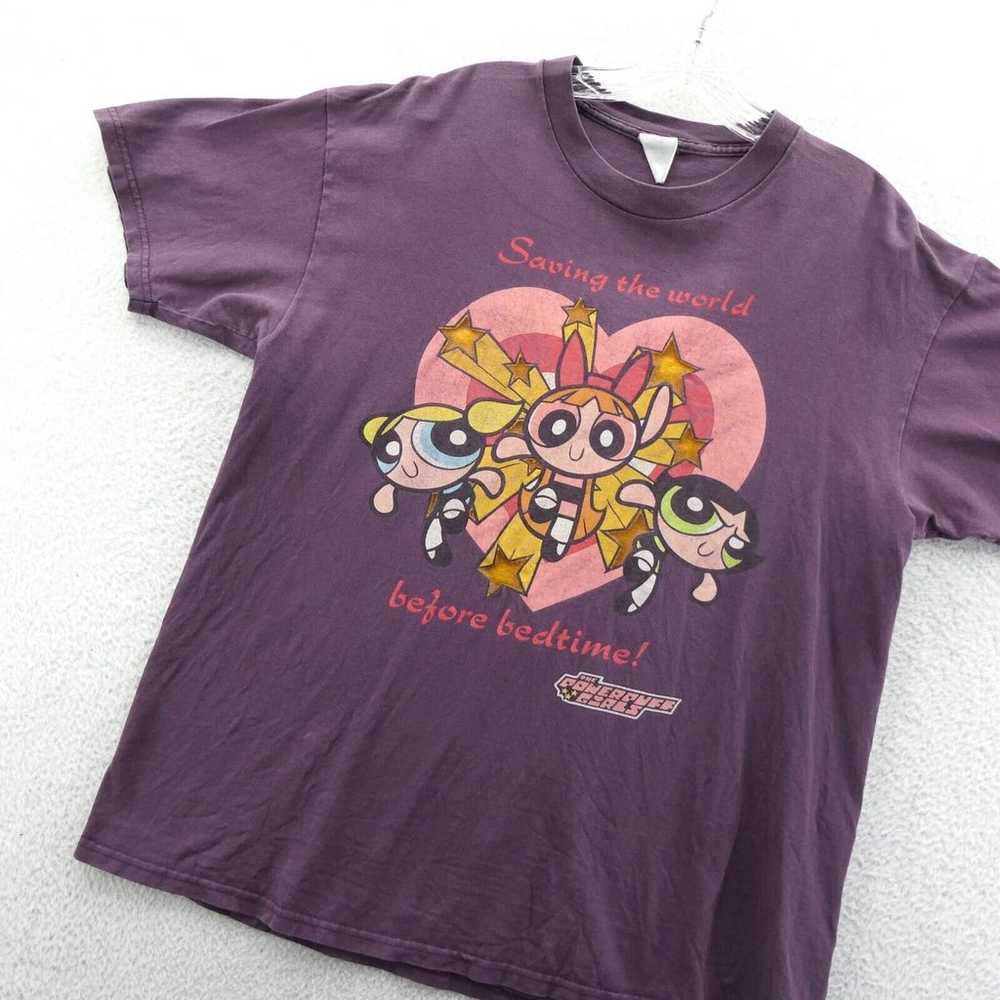 Vintage Cartoon Network Shirt Mens Large Purple T… - image 2