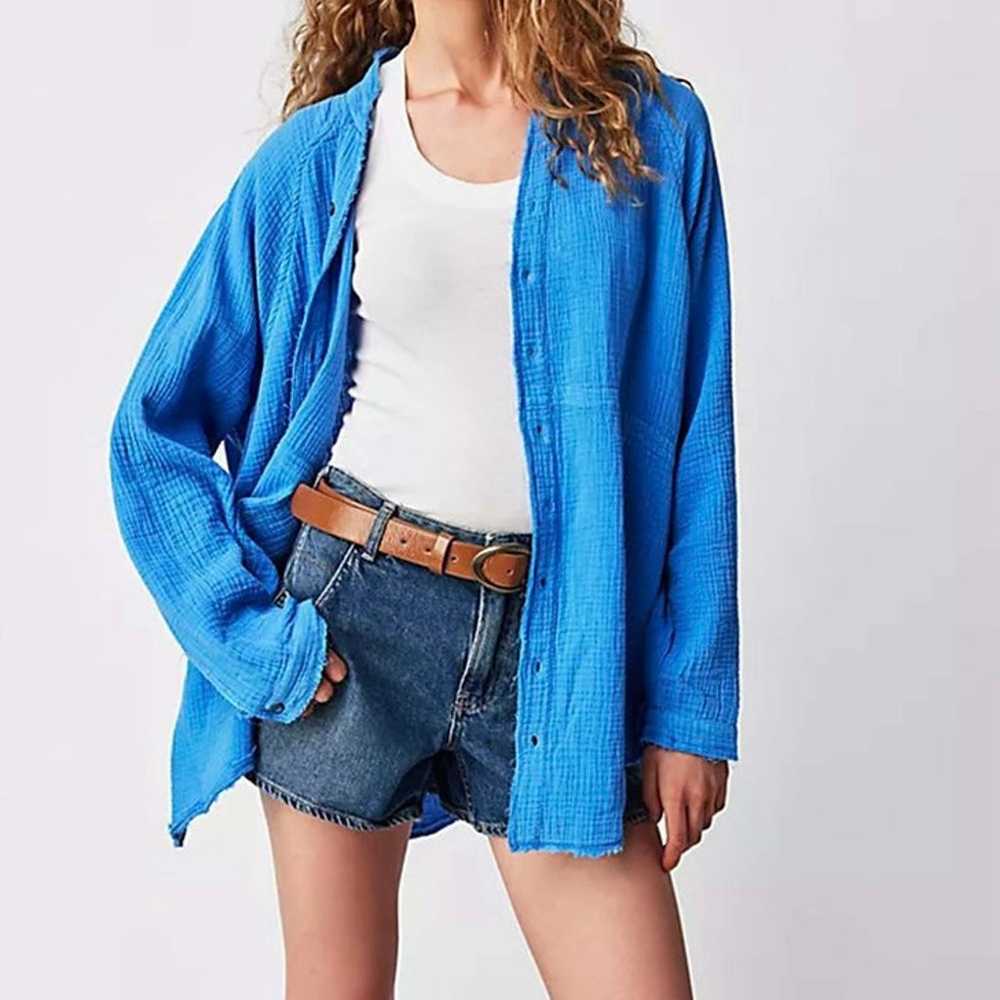 FREE PEOPLE Summer Daydream Button Down - image 1