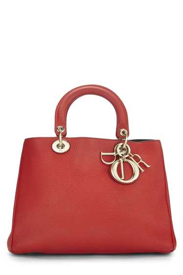 Red Leather Diorissimo Medium