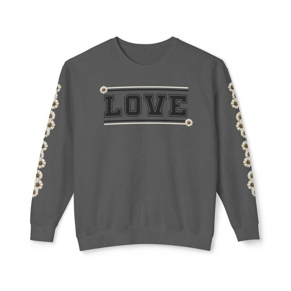 Unique Love Sweatshirt, Flower Sleeve Shirt, Cute… - image 2