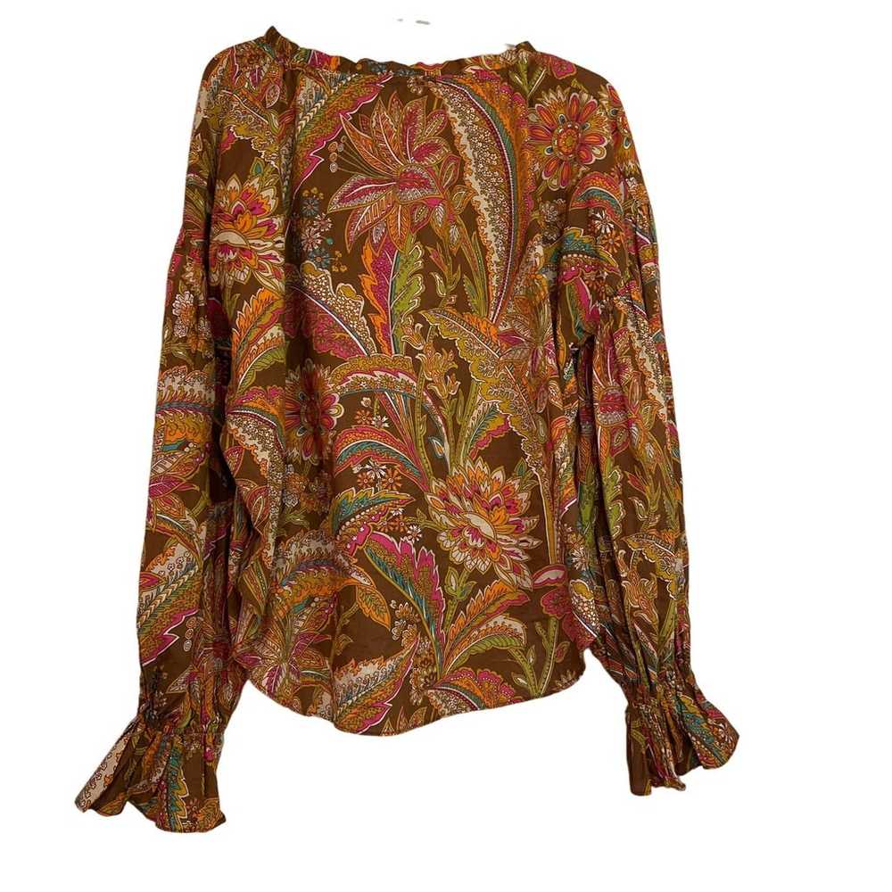 Love the Label Paisley Printed Top Size Medium (R… - image 2