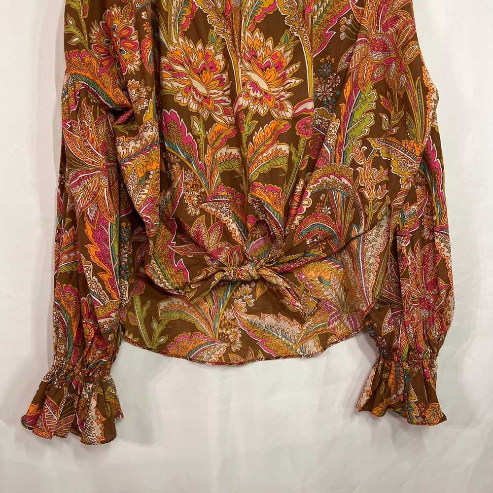 Love the Label Paisley Printed Top Size Medium (R… - image 3
