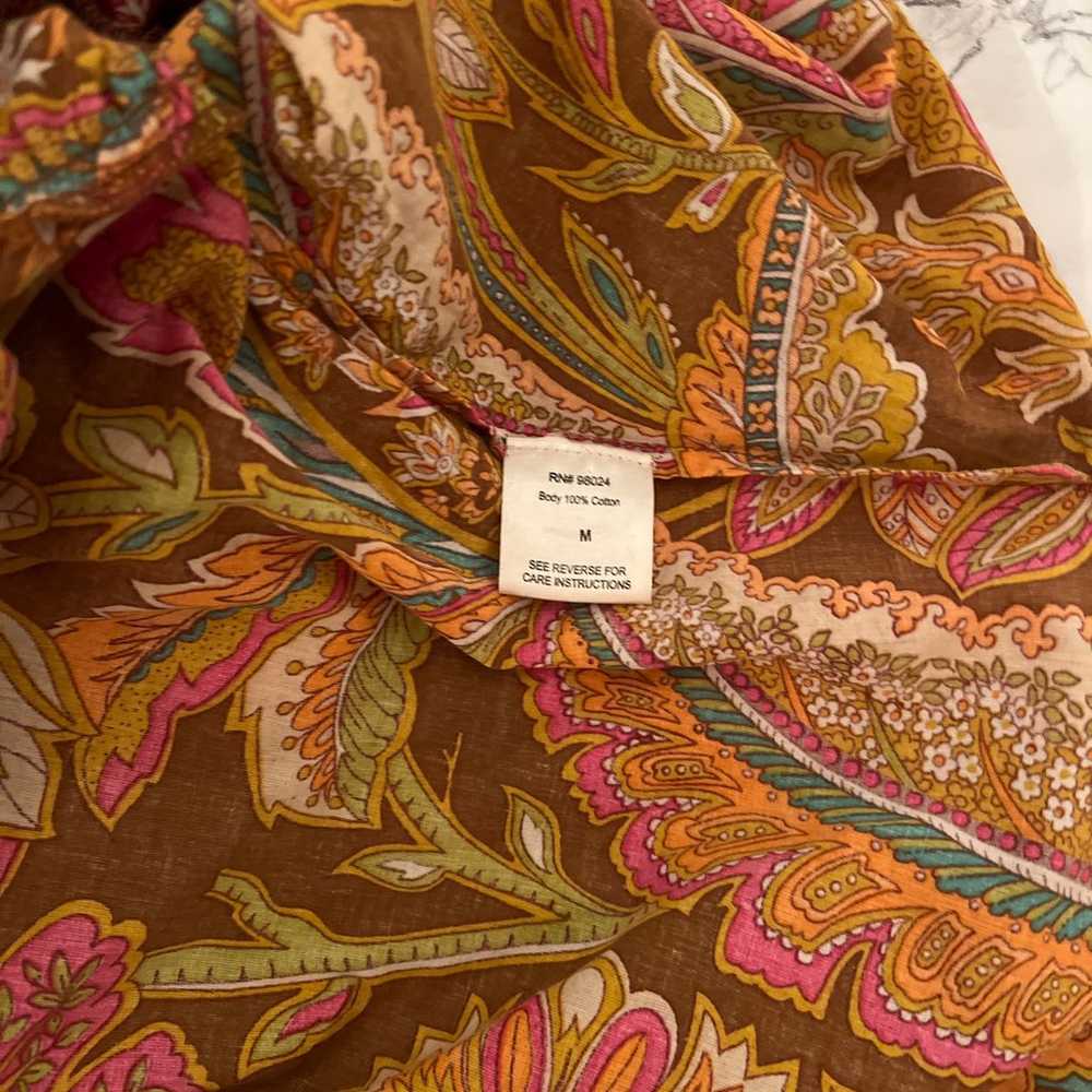 Love the Label Paisley Printed Top Size Medium (R… - image 5