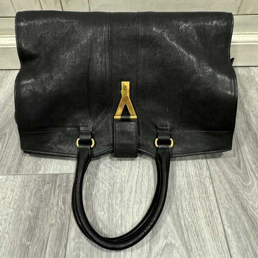 Yves Saint Laurent Chyc leather satchel - image 3