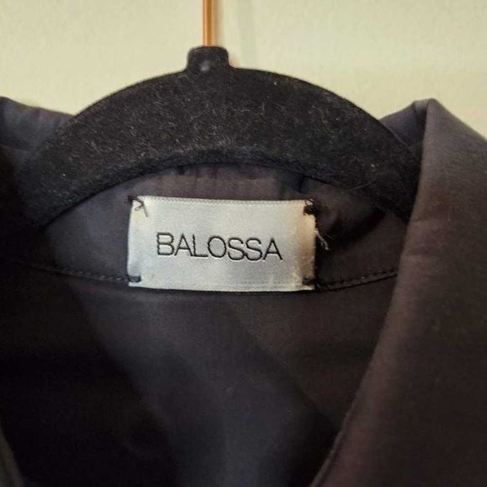 BALOSSA Women Black Button Down Blouse w/ Tie Kno… - image 7