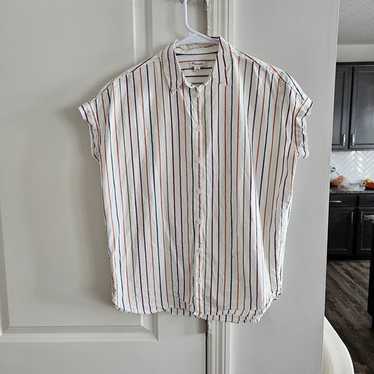Madewell Central Shirt in Sadie Stripe.