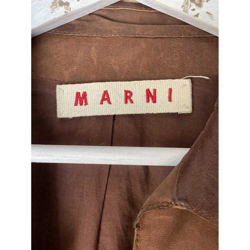 Marni Leather biker jacket - image 5