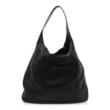 PRADA Vitello Daino Medium Pocket Hobo Bag Black - image 1