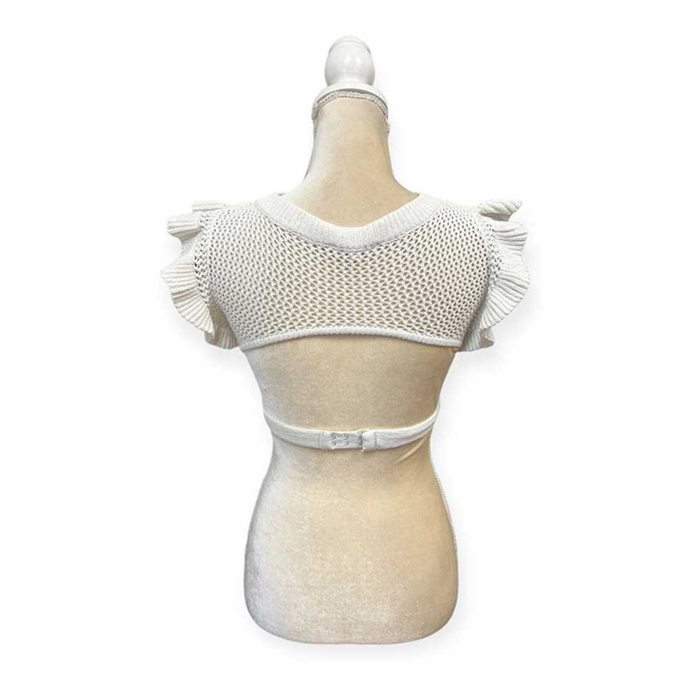 For Love & Lemons Angela Crochet Crop Top Size Xs… - image 3
