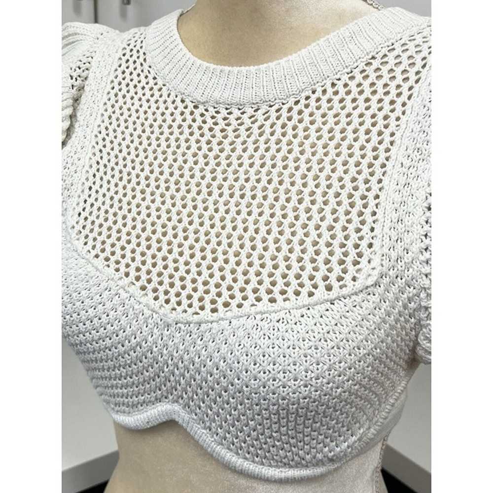 For Love & Lemons Angela Crochet Crop Top Size Xs… - image 7