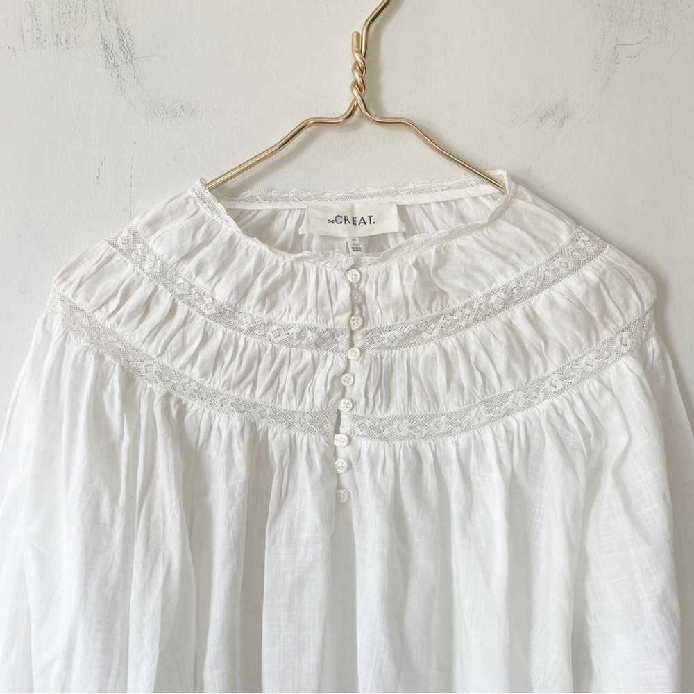 The Great. The Picturesque Top White Cotton Blous… - image 5