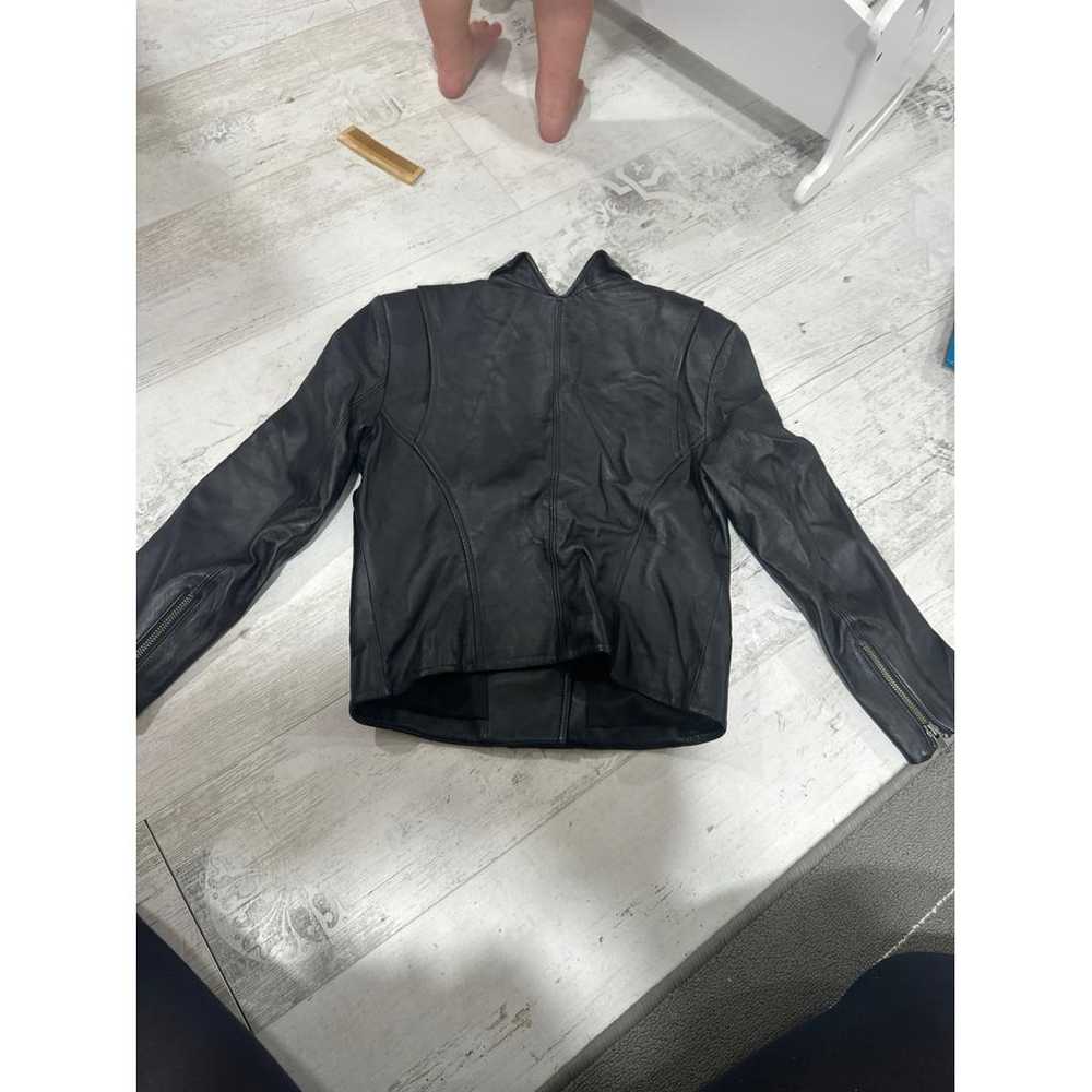 Theory Leather biker jacket - image 3